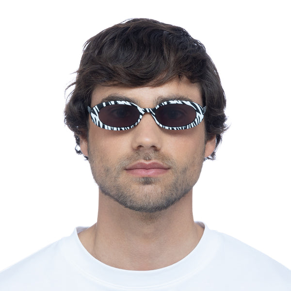Le Specs Outta Love | White Tiger Sunglasses