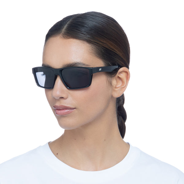 Le Specs Dauntless | Black Polarized Sunglasses