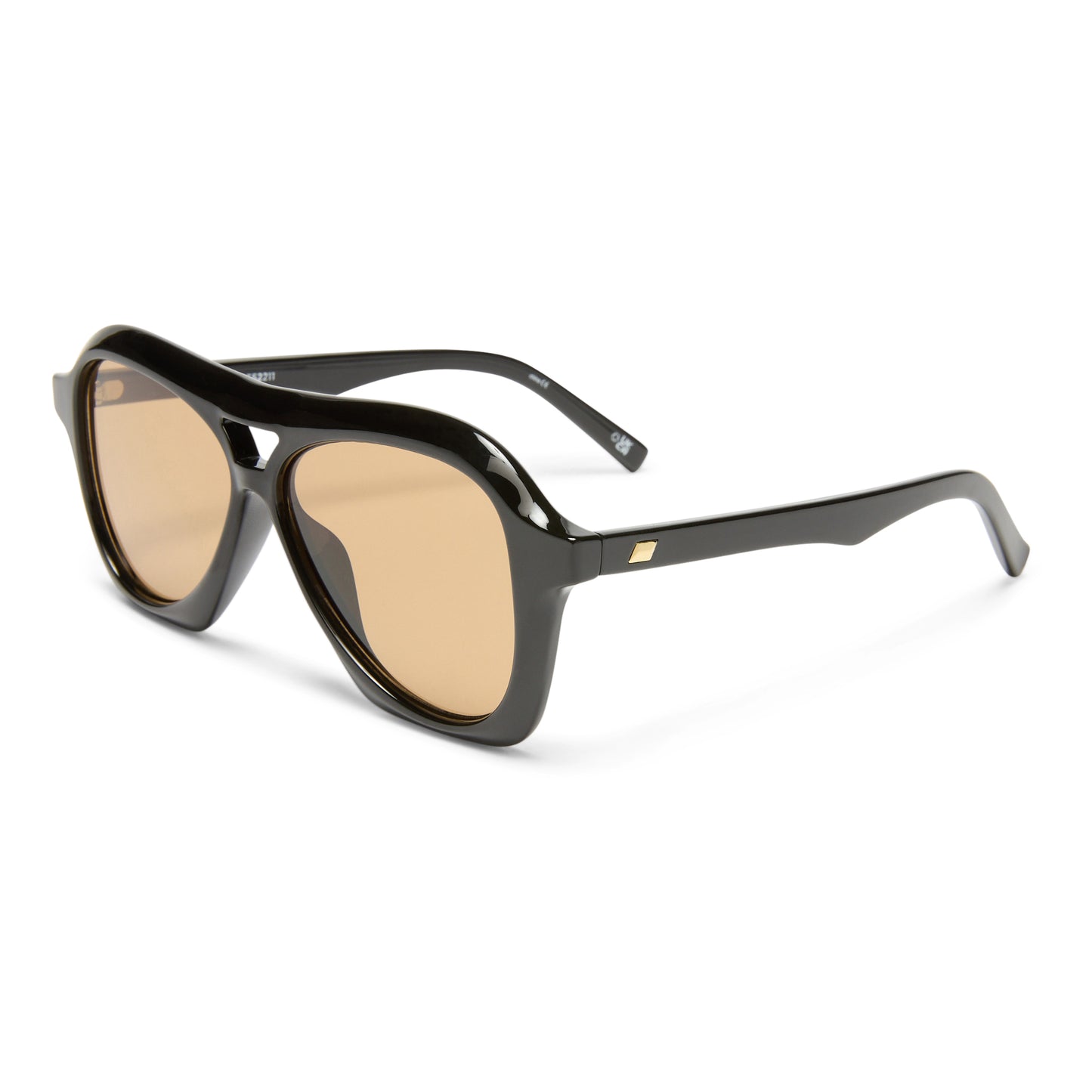 Le Specs Drizzle Sunglasses | Black Light Brown Mono