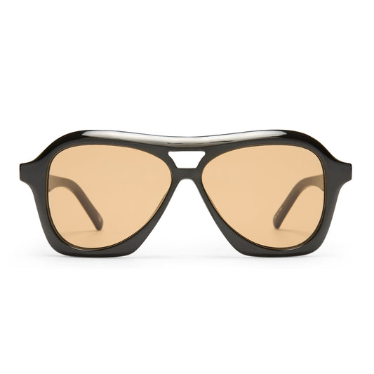 Le Specs Drizzle Sunglasses | Black Light Brown Mono