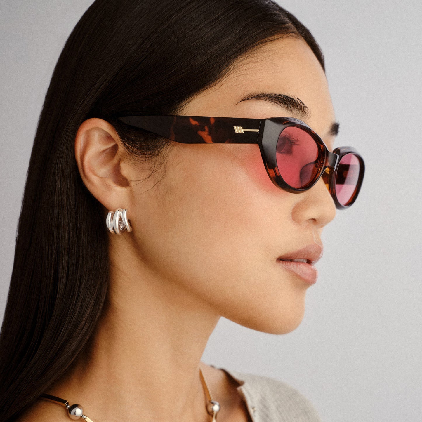 Le Specs Le Bijou Global Fit Sunglasses | Tort