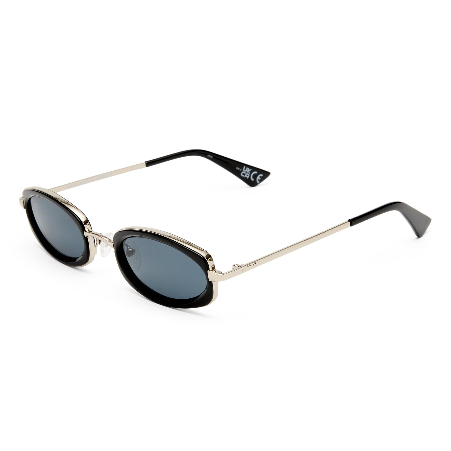 Le Specs Mecharo Sunglasses | Silver / Black Smoke Mono