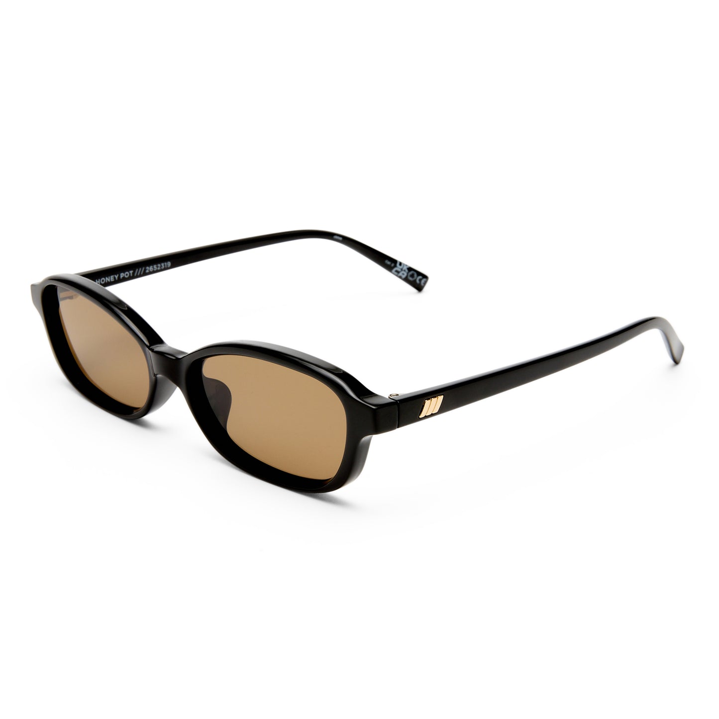 Le Specs Honey Pot Sunglasses | Black Brown Mono