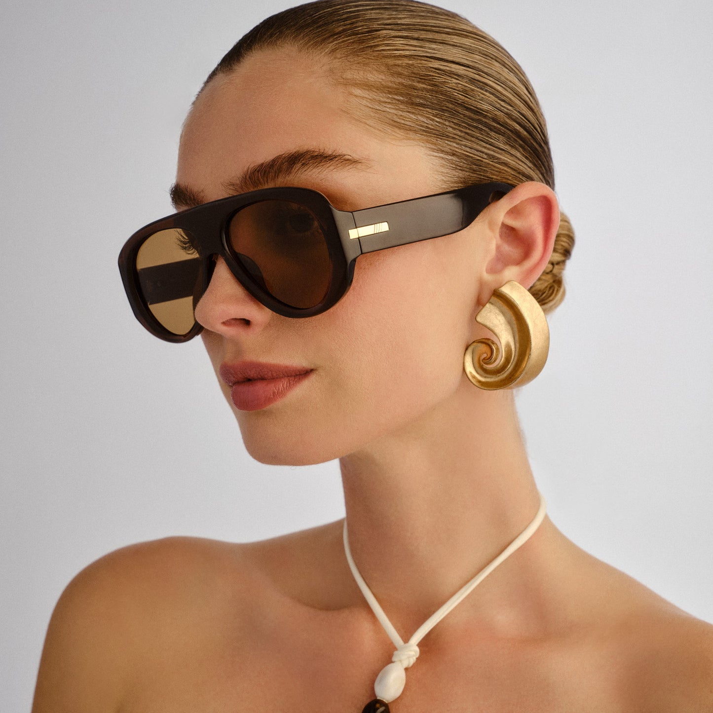Le Specs Dream Boat Sunglasses | Cocoa Light Brown Mono
