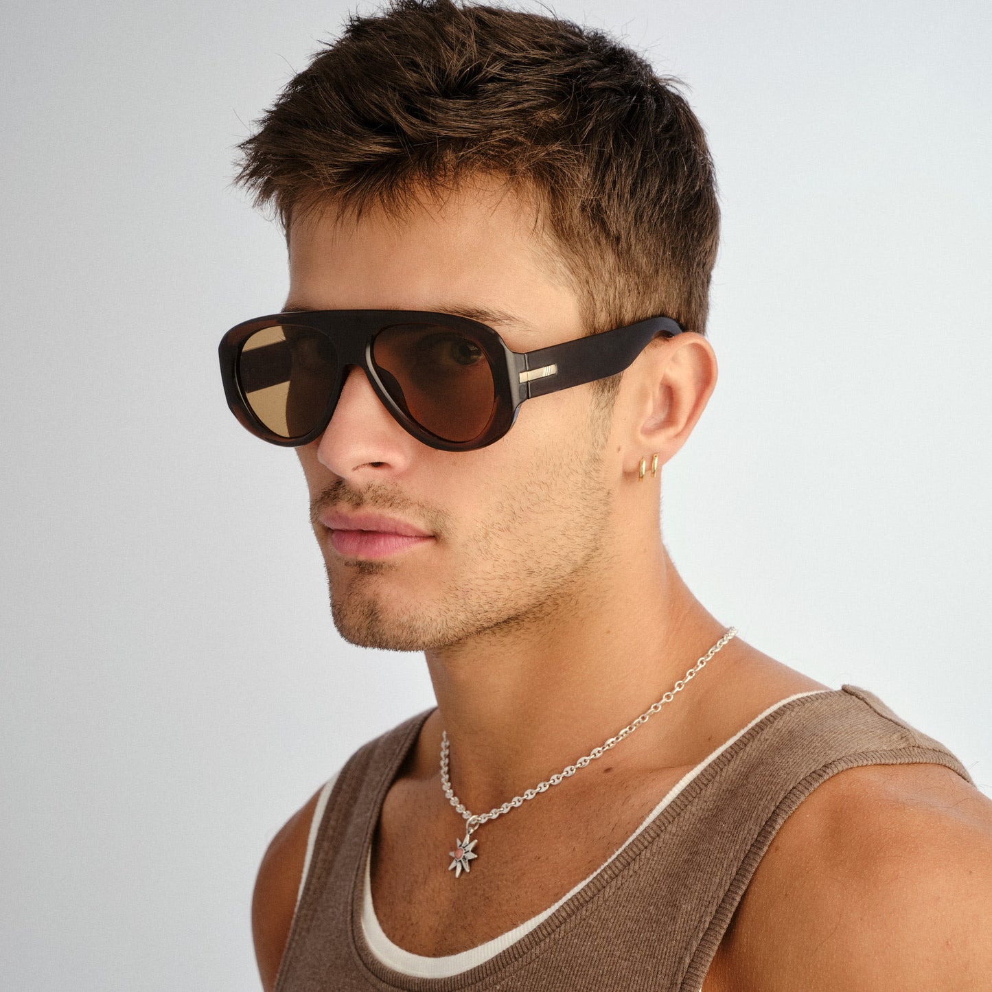 Le Specs Dream Boat Sunglasses | Cocoa Light Brown Mono