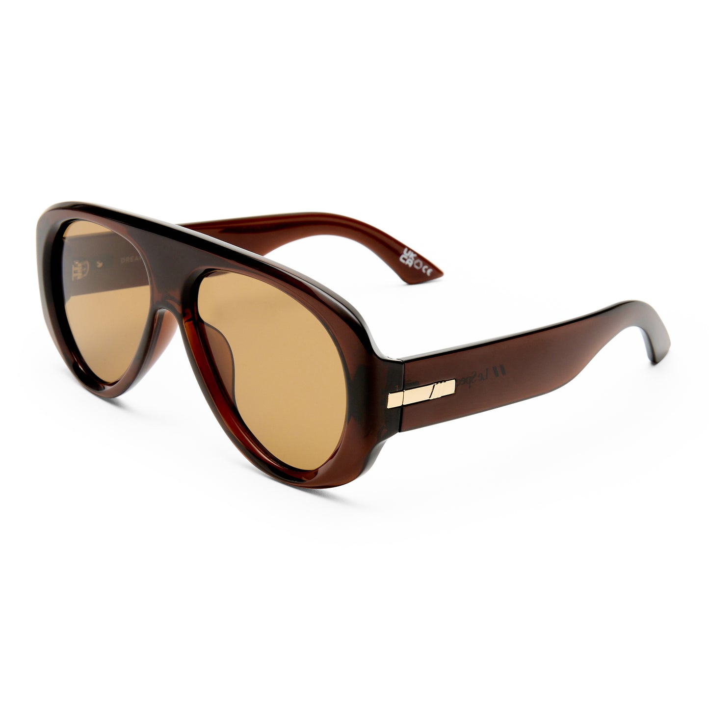 Le Specs Dream Boat Sunglasses | Cocoa Light Brown Mono
