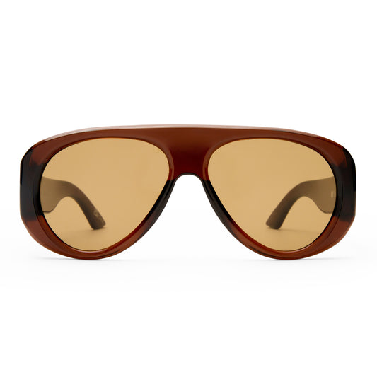 Le Specs Dream Boat Sunglasses | Cocoa Light Brown Mono