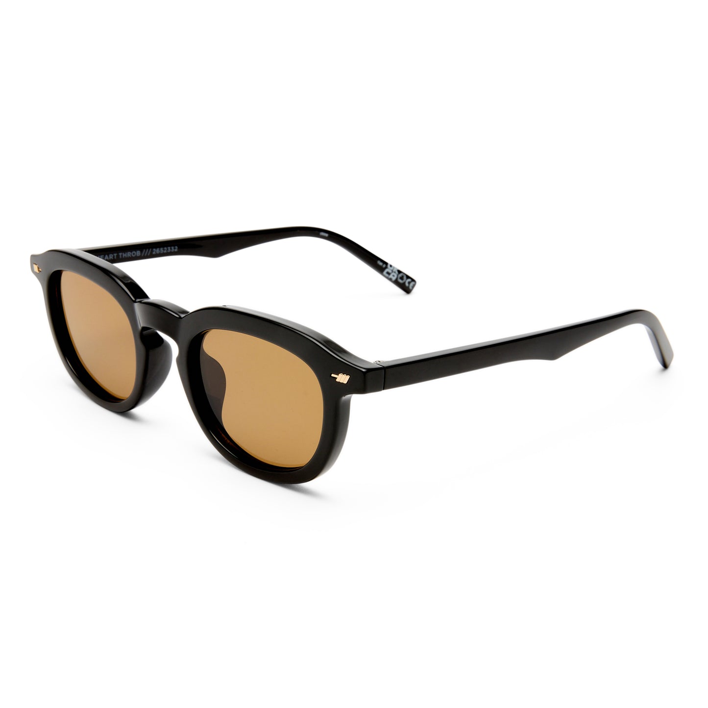 Le Specs Heart Throb Sunglasses | Black Light Brown Mono
