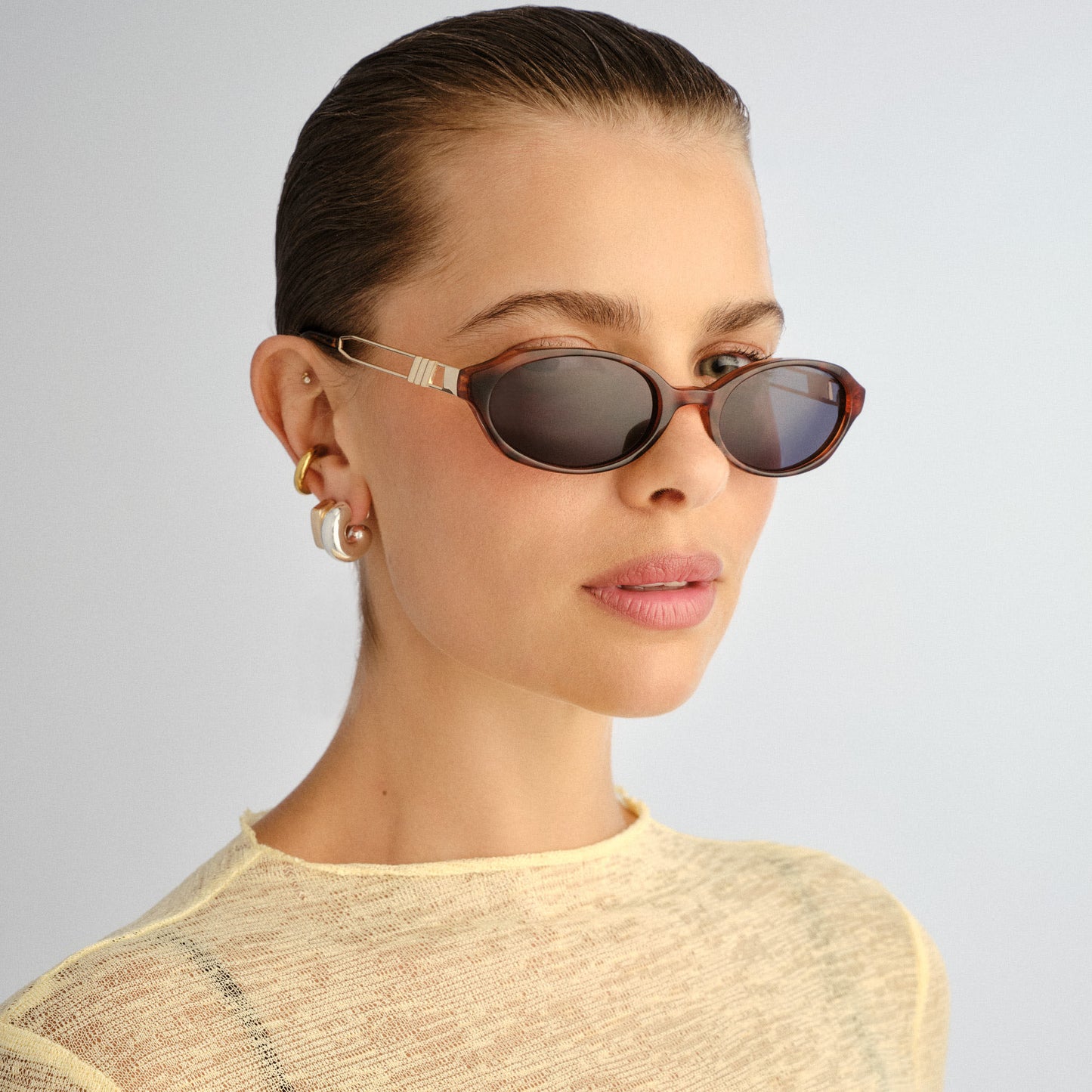 Le Specs Lunita Sunglasses | Dark Tort Smoke Mono