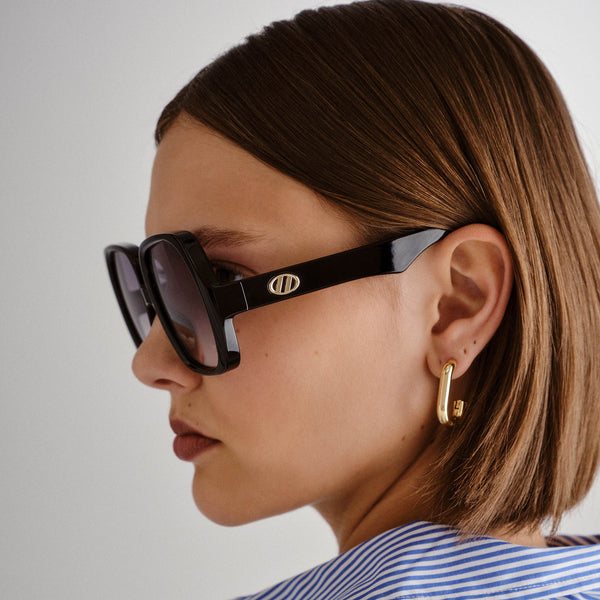 Le Specs Polydisco Sunglasses | Black (Le Sustain Collection)