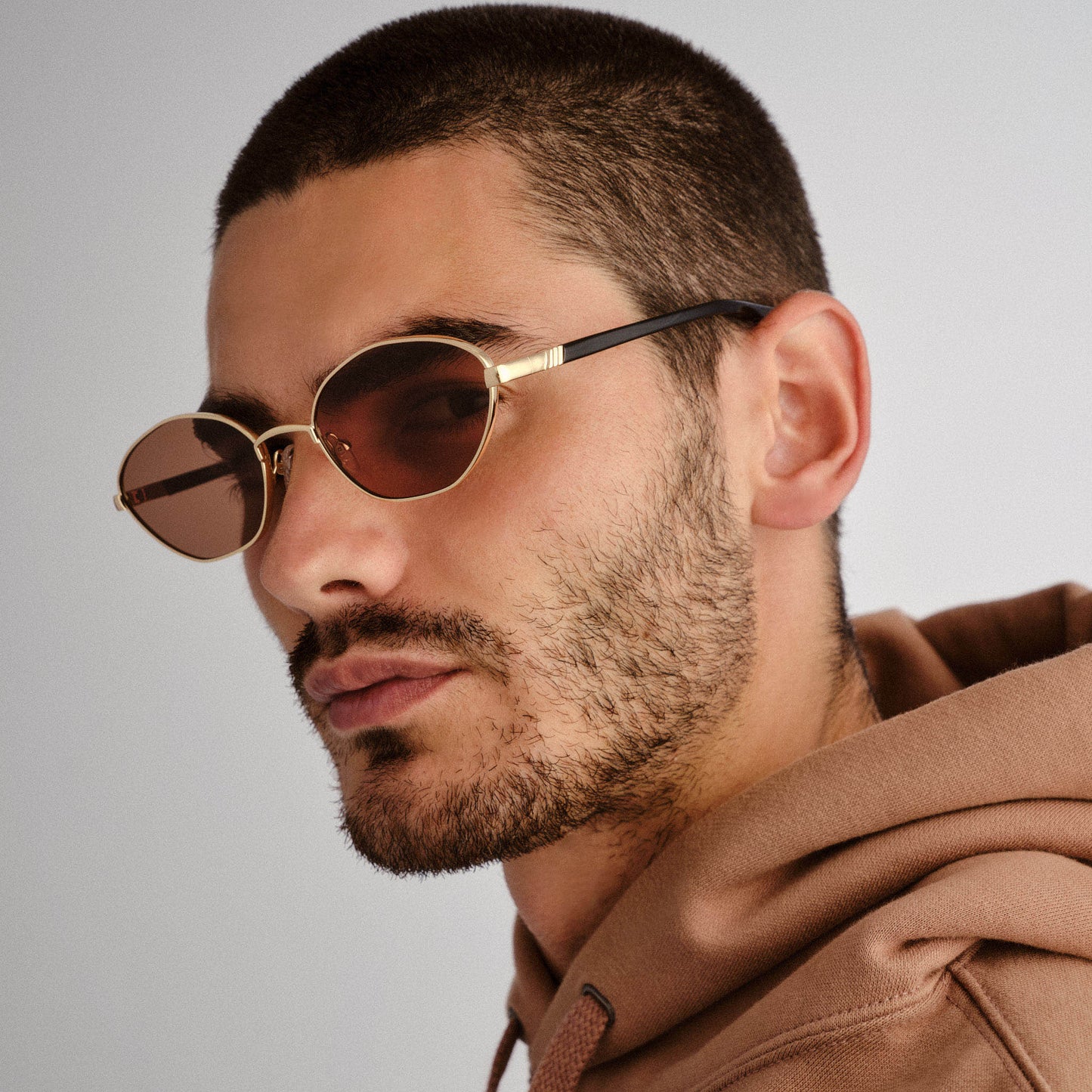 Le Specs Le Bebe Sunglasses | Gold Brown Mono