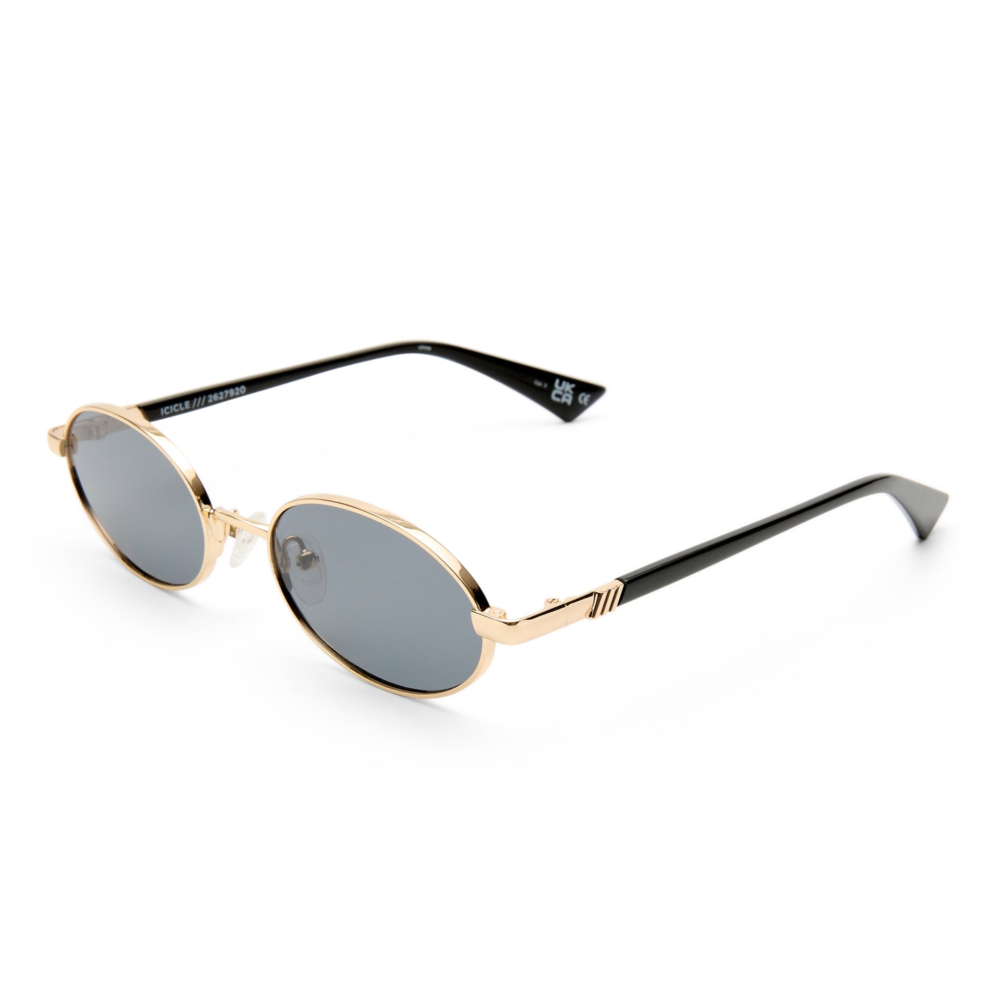 Le Specs Icicle Sunglasses | Bright Gold Smoke Mono