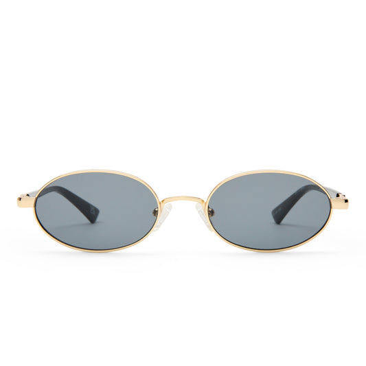 Le Specs Icicle Sunglasses | Bright Gold Smoke Mono