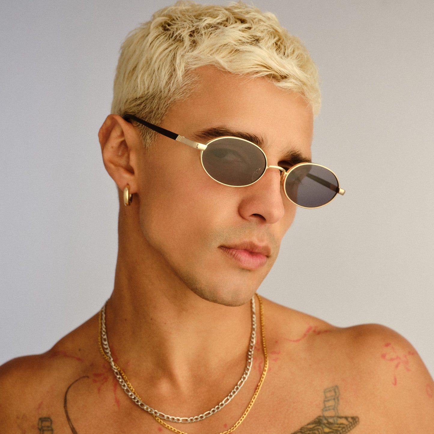 Le Specs Icicle Sunglasses | Bright Gold Smoke Mono