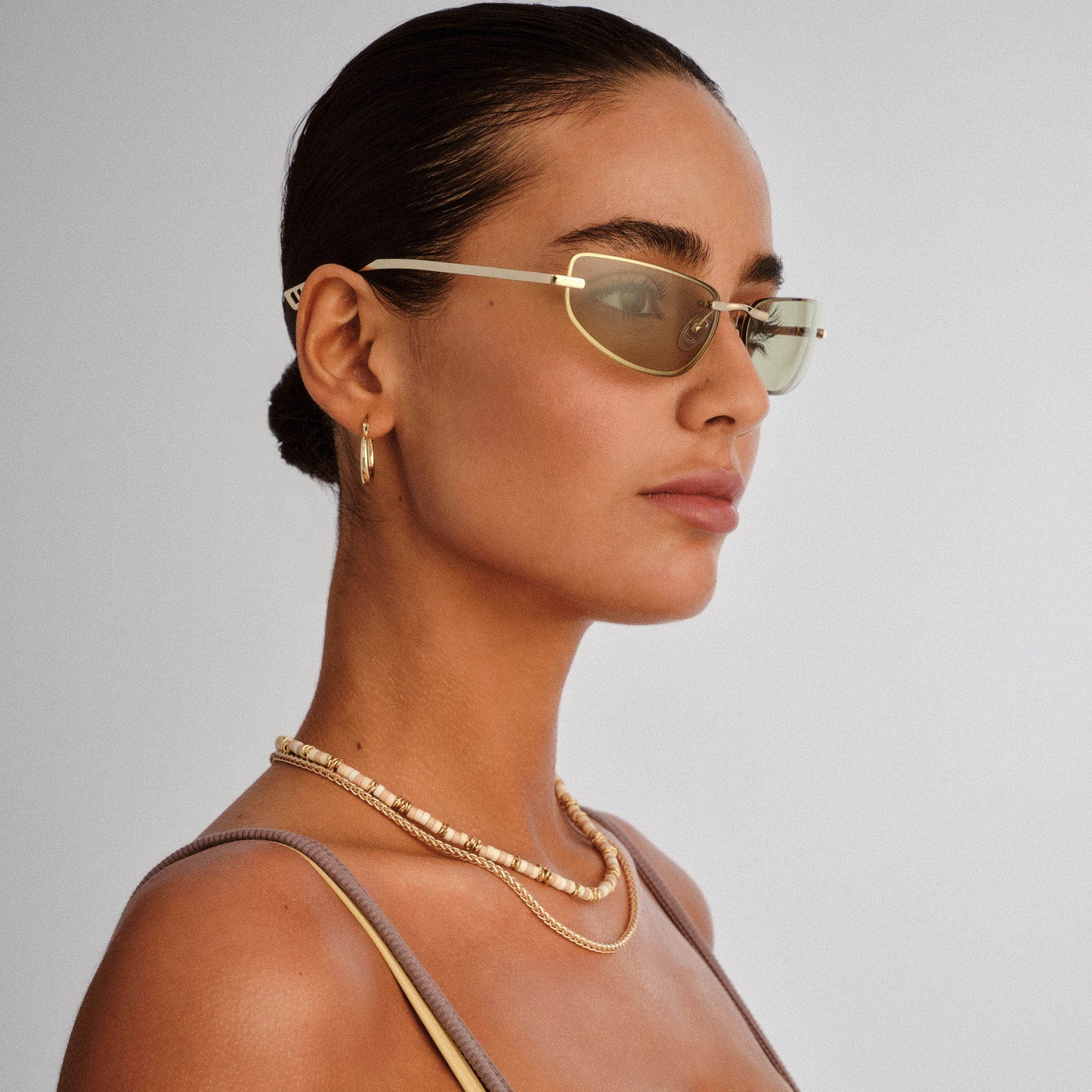 Le Specs Bubbles Sunglasses | Gold Moss Mono