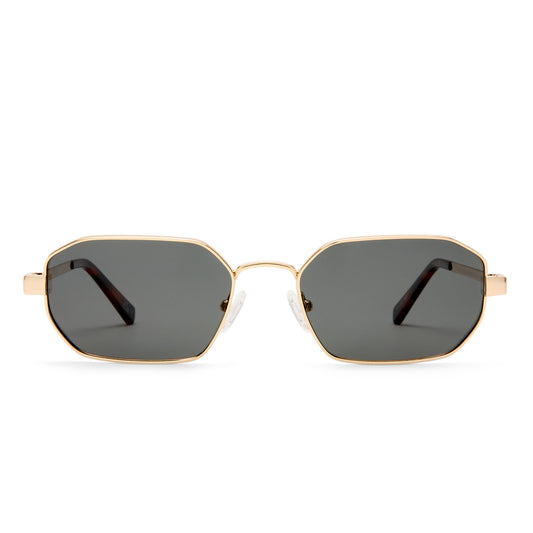 Le Specs Mythic Sunglasses | Gold Smoke Mono Polarized