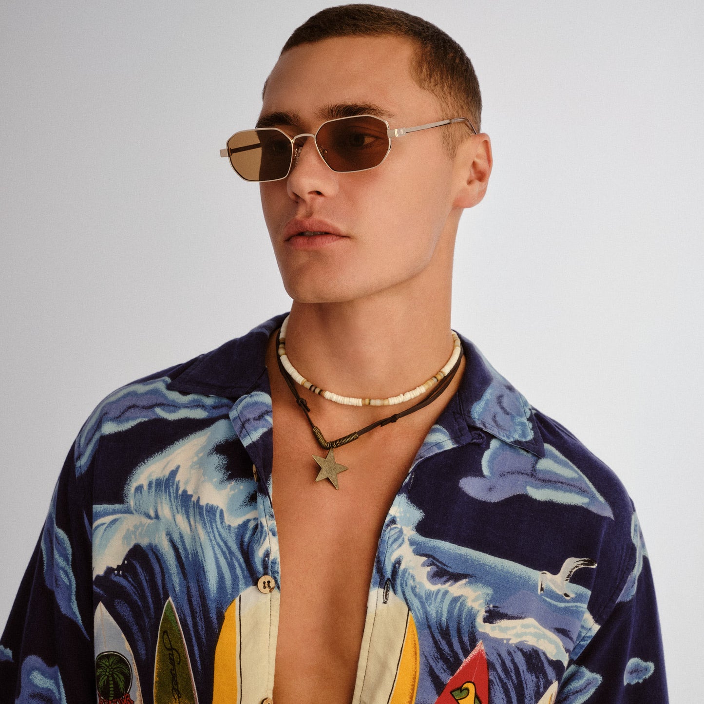 Le Specs Mythic Sunglasses | Gold Light Brown Mono