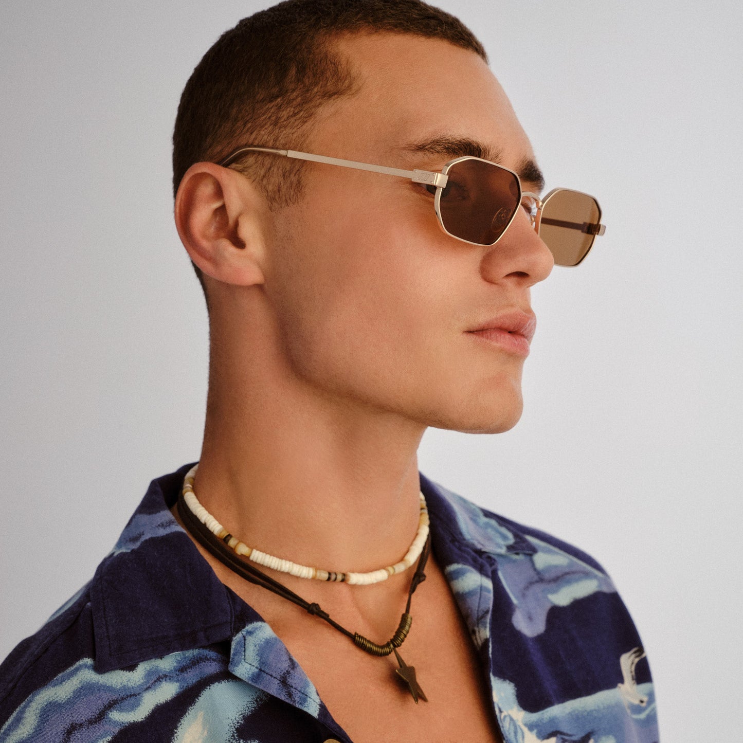 Le Specs Mythic Sunglasses | Gold Light Brown Mono