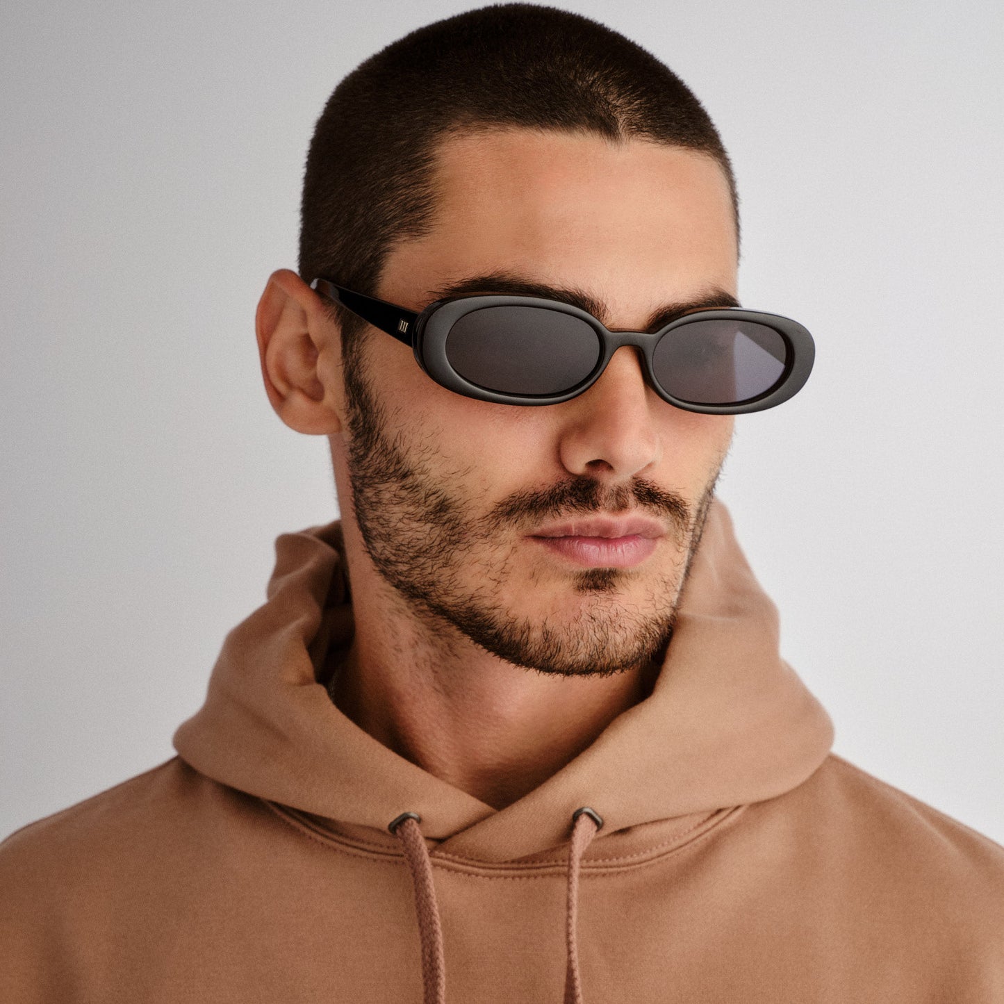 Le Specs Outta Love + Global Fit Sunglasses | Black Smoke Mono