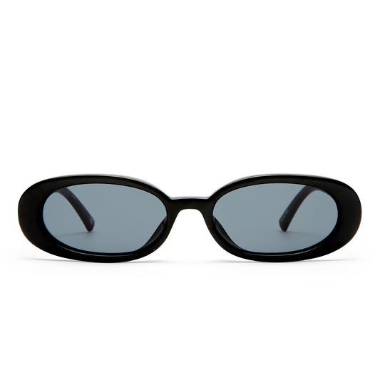 Le Specs Outta Love + Global Fit Sunglasses | Black Smoke Mono