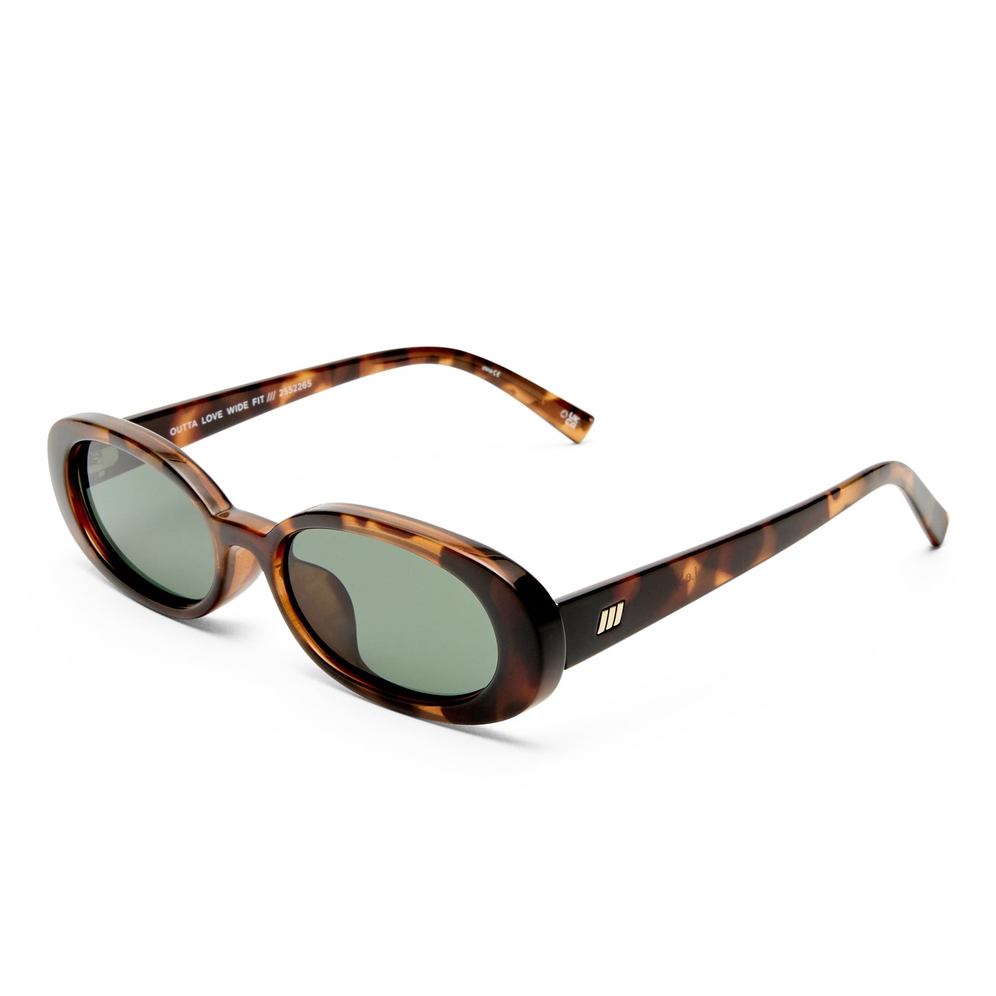 Le Specs Outta Love + Global Fit Sunglasses | Tort Green Mono