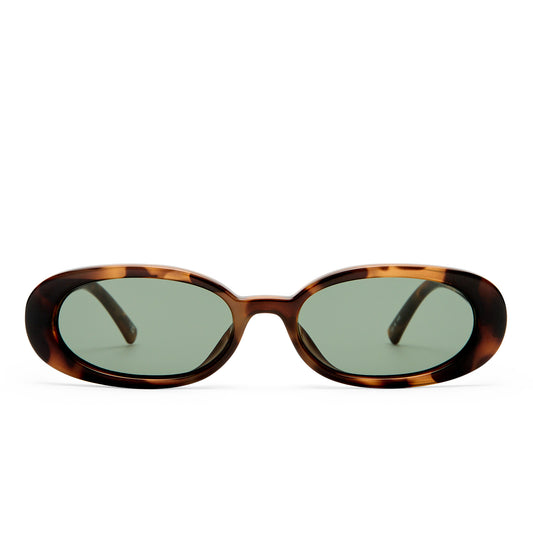 Le Specs Outta Love + Global Fit Sunglasses | Tort Green Mono