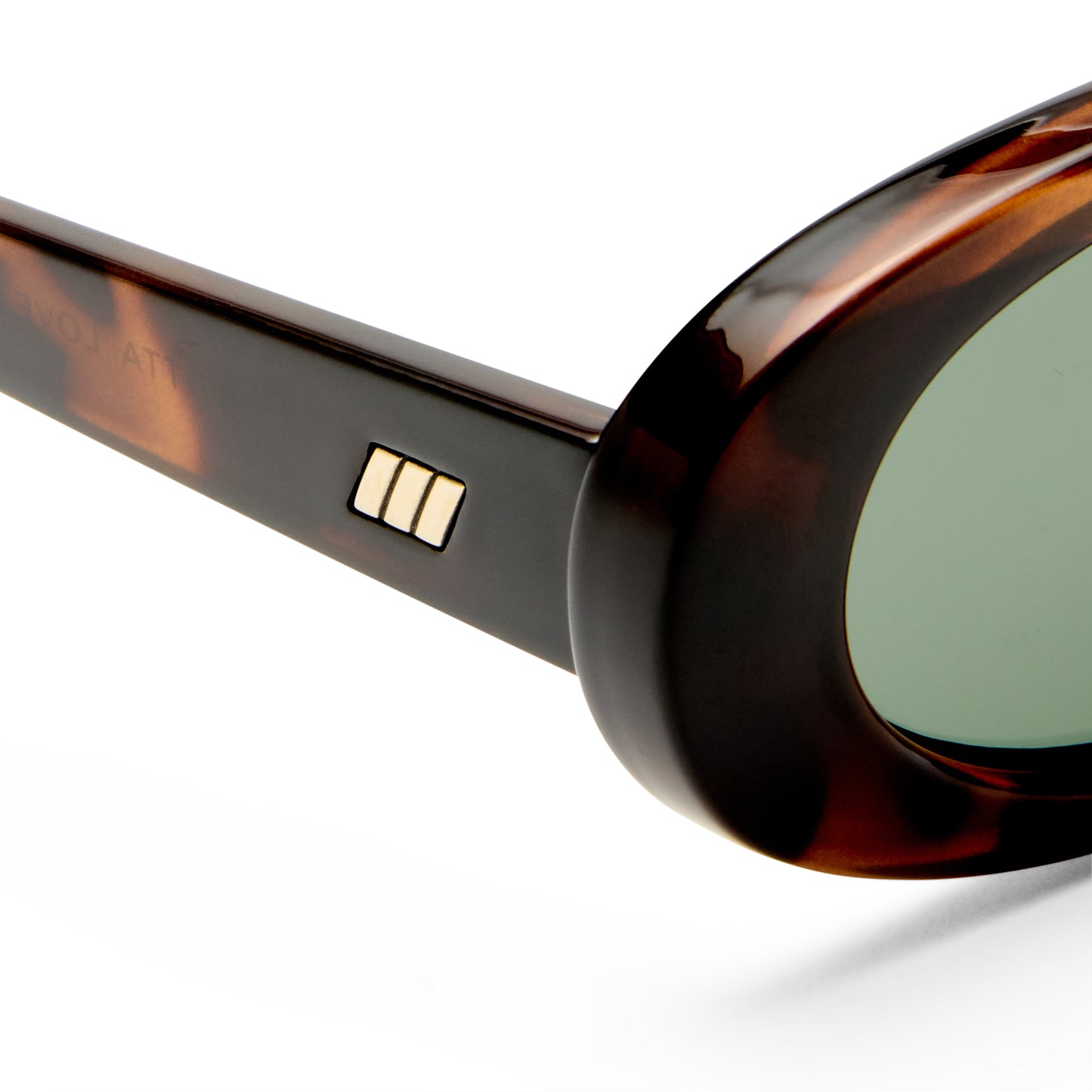 Le Specs Outta Love + Global Fit Sunglasses | Tort Green Mono