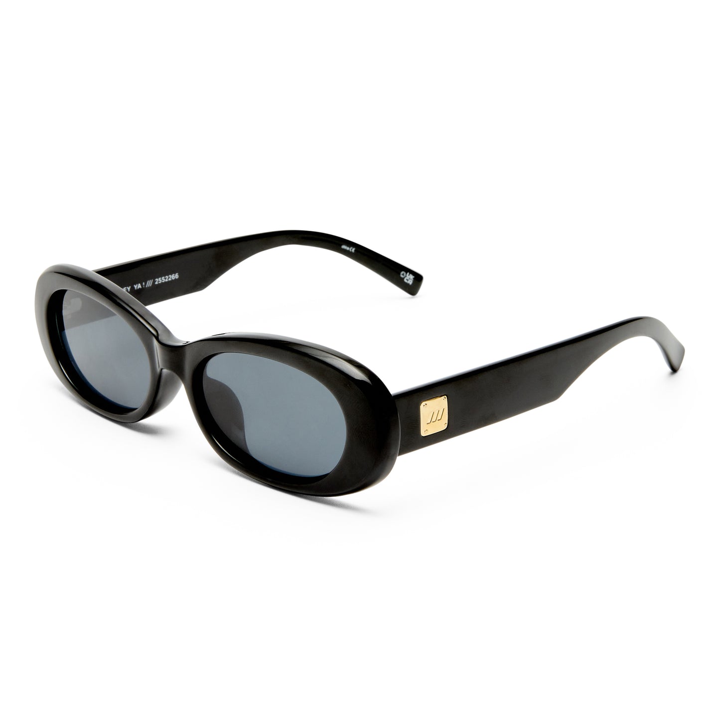 Le Specs Hey Ya! + Global Fit Sunglasses | Black Smoke Mono