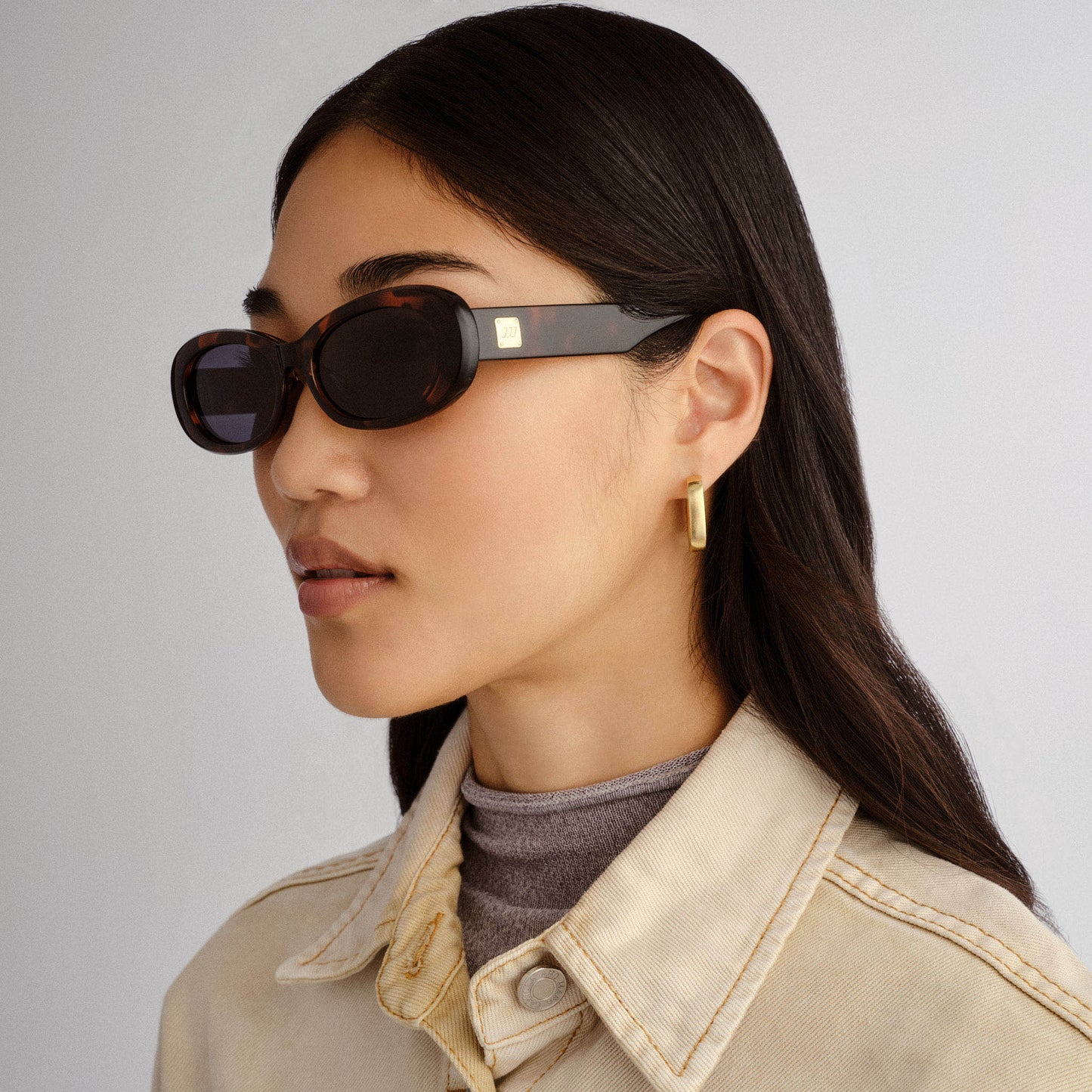 Le Specs Hey Ya! + Global Fit Sunglasses | Tort Smoke Mono