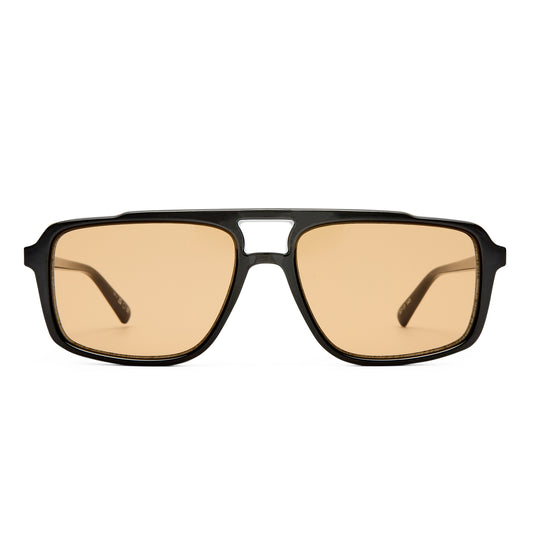 Le Specs Le Gars + Global Fit Sunglasses | Black Light Brown Mono