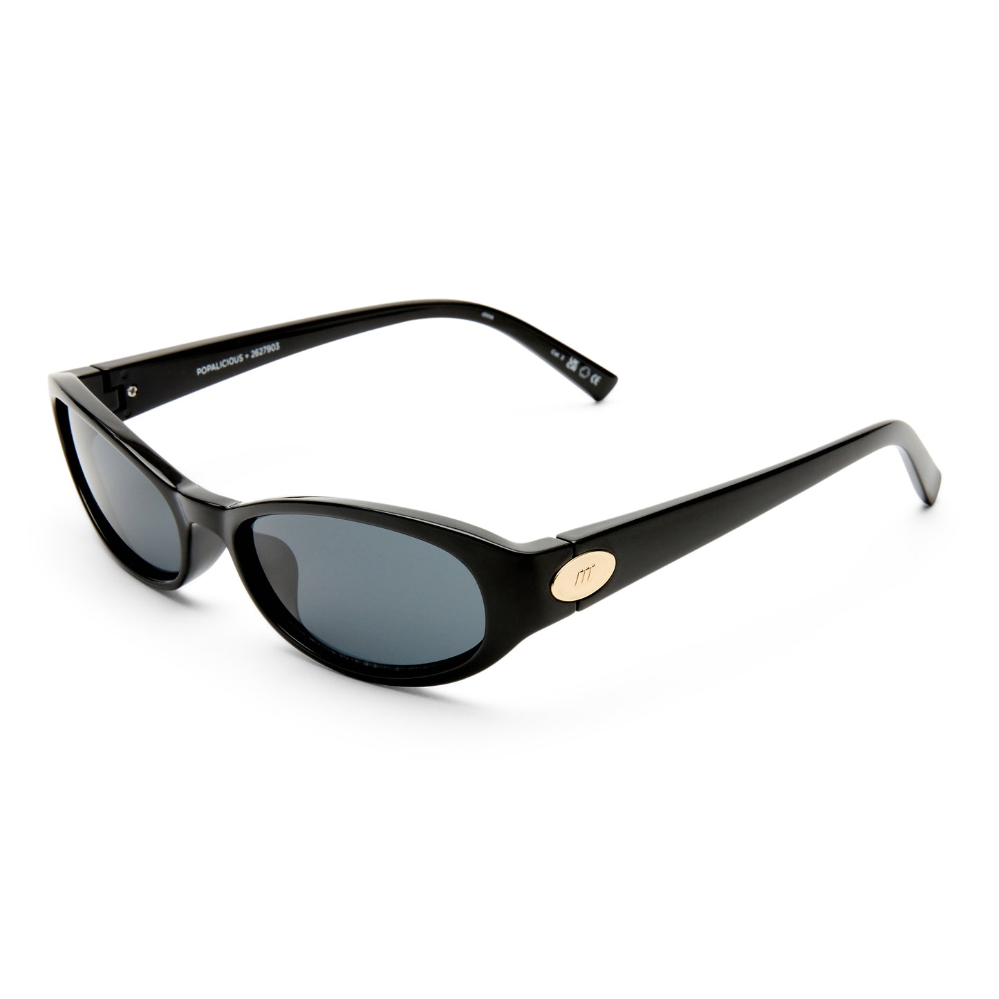 Le Specs Popalicious + Global Fit Sunglasses | Black Smoke Mono