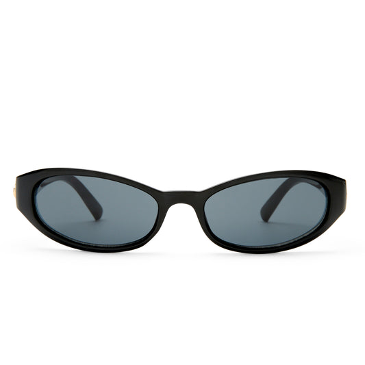 Le Specs Popalicious + Global Fit Sunglasses | Black Smoke Mono