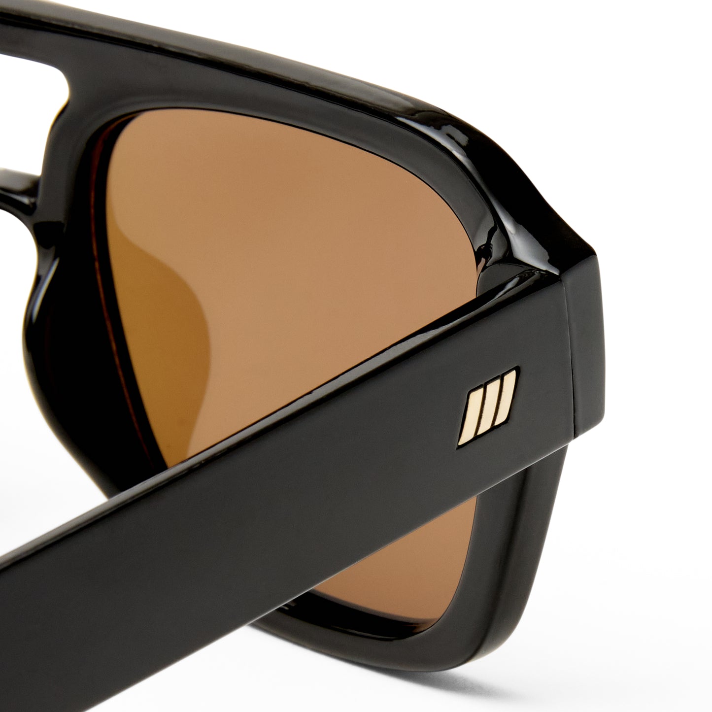 Le Specs Subzero + Global Fit Sunglasses | Black Brown Mono Polarized