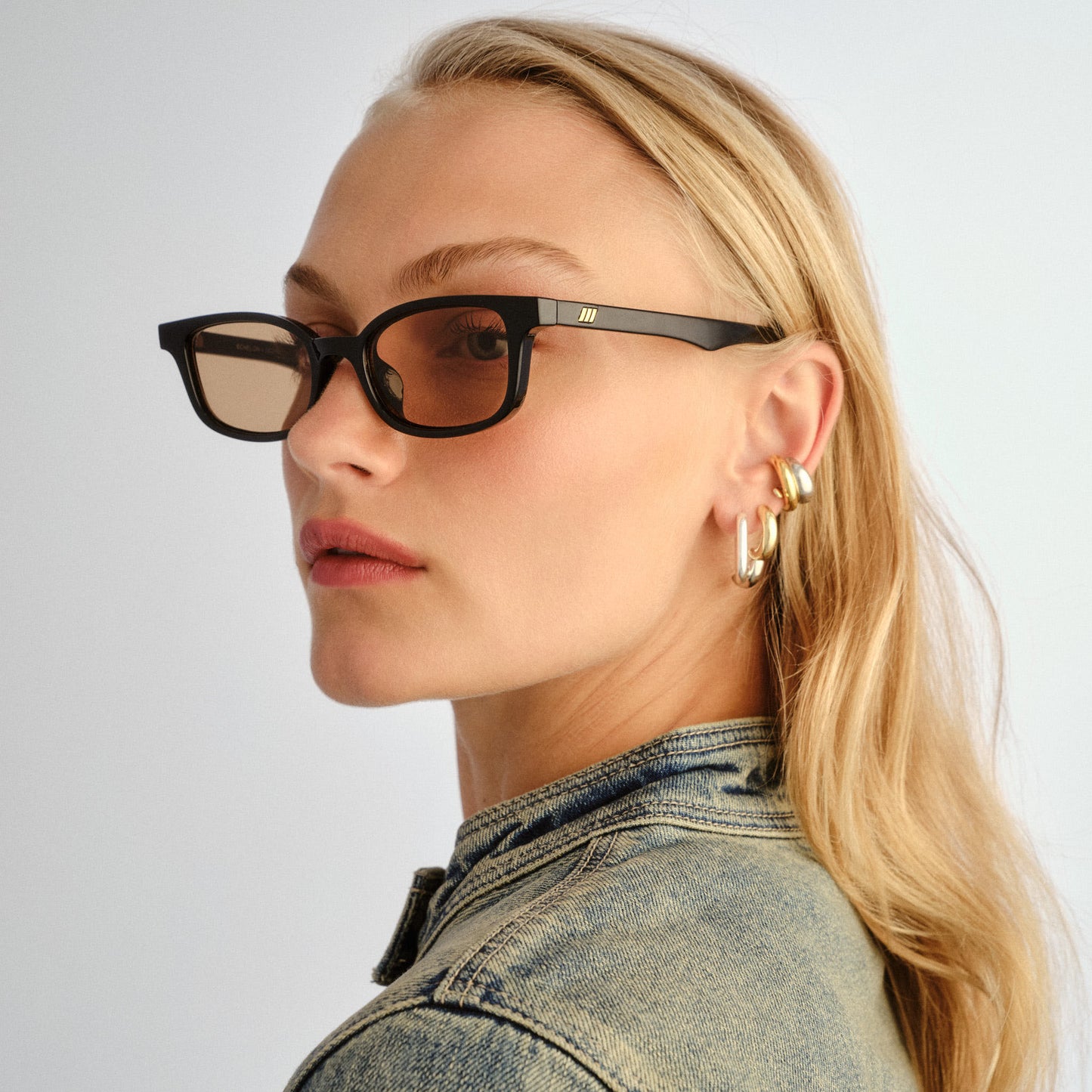 Le Specs Echelon + Global Fit Sunglasses | Black Tan Tint