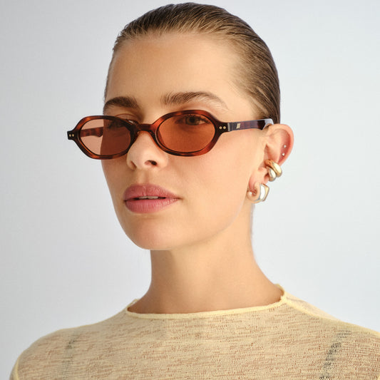 Le Specs Foundry + Global Fit Sunglasses | Tort Clay Tint