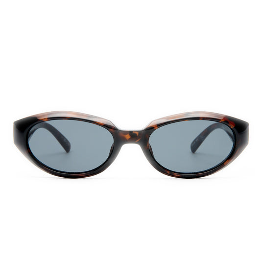 Le Specs Le Bijou + Global Fit Sunglasses | Dark Tort Smoke Mono