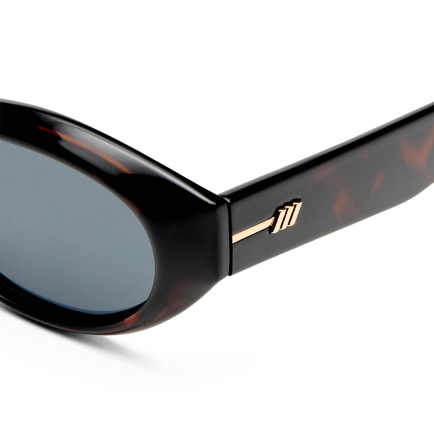 Le Specs Le Bijou + Global Fit Sunglasses | Dark Tort Smoke Mono