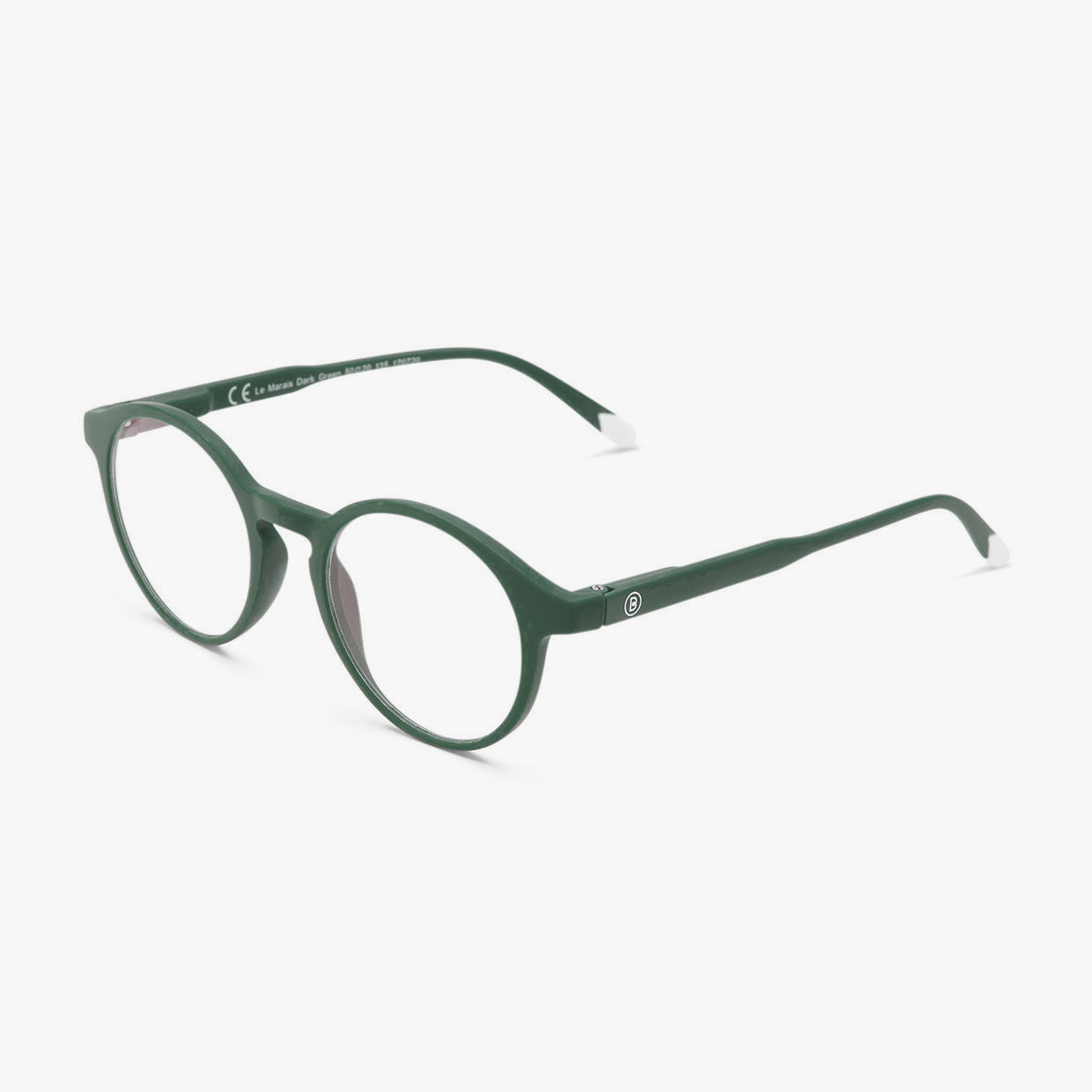 BARNER Le Marais - Matte Dark Green Blue Light Reading Glasses