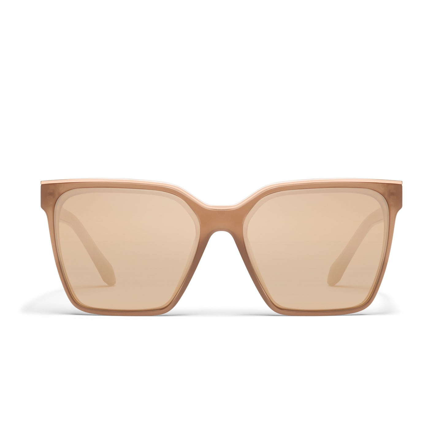 QUAY Level Up Sunglasses - Camel/Tan Rose