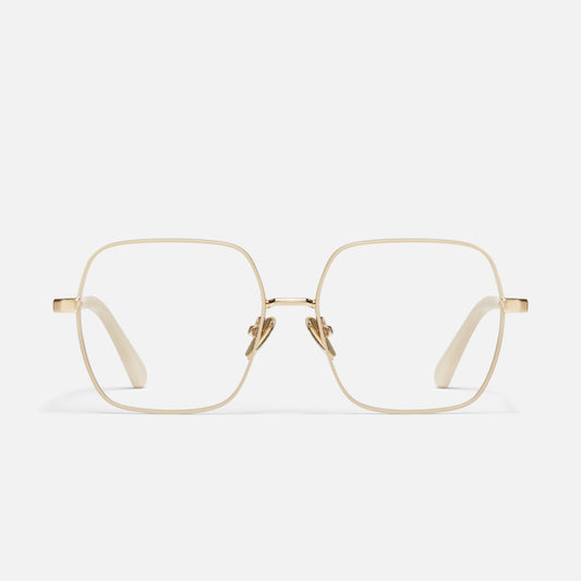 QUAY Look It Up Optical Eyeglasses - Bone Gold (Exclusively In-Store)