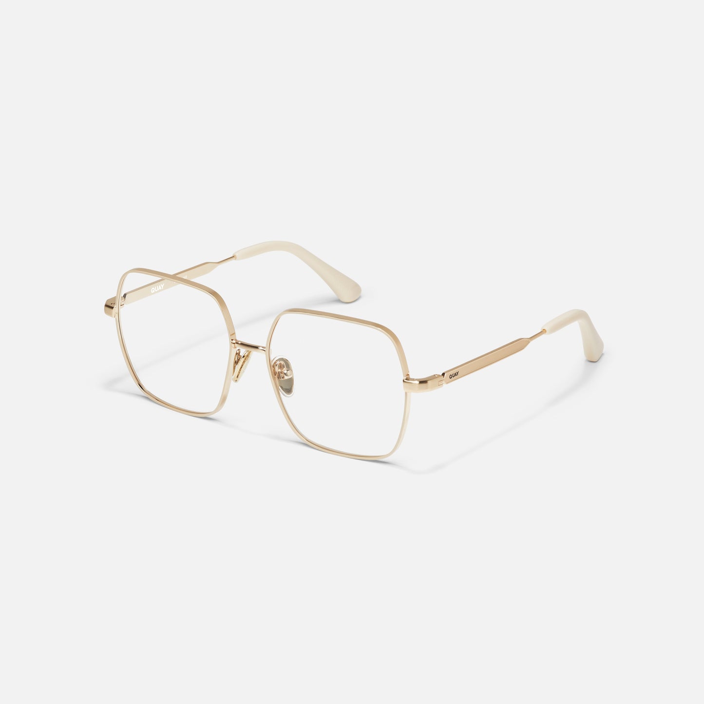 QUAY Look It Up Optical Eyeglasses - Bone Gold (Exclusively In-Store)