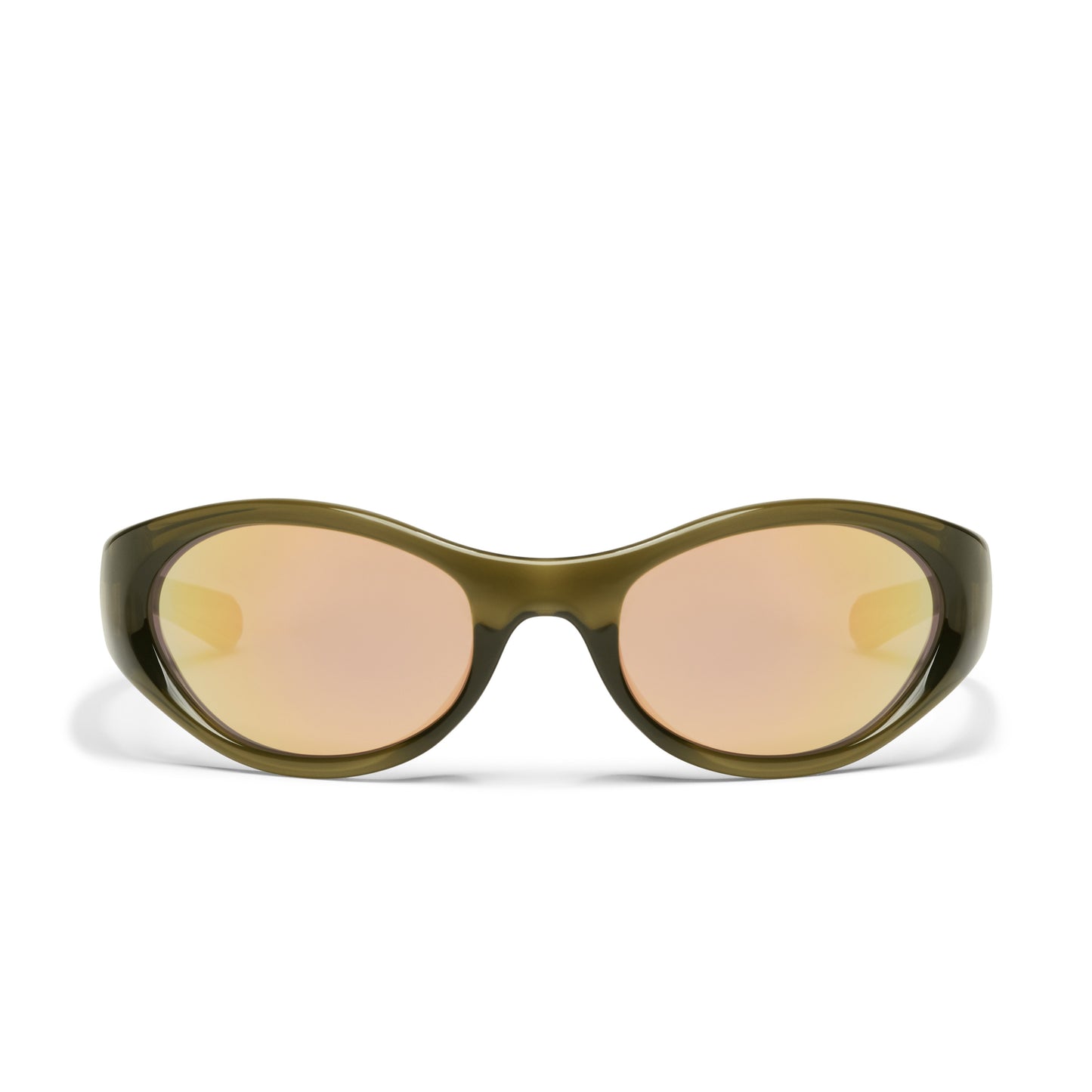 QUAY Main Feed Sunglasses - Olive/Rose Gold
