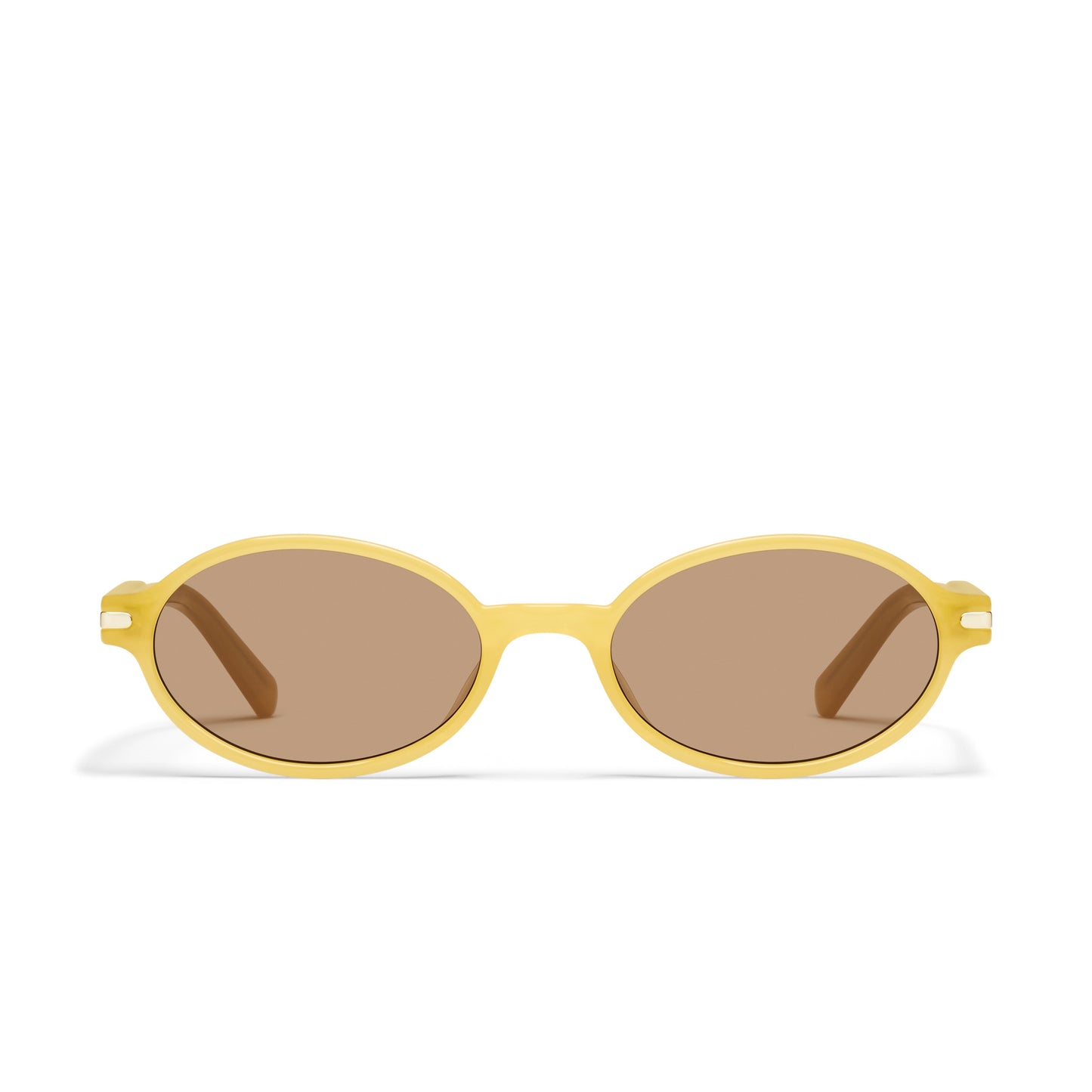 QUAY Nevermind Sunglasses - Daisy/Tan