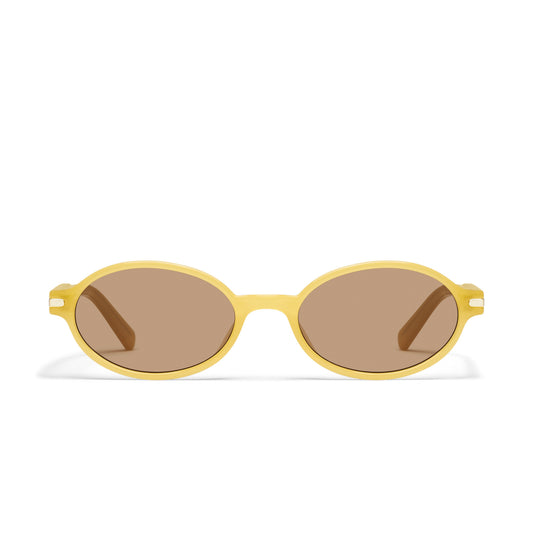 QUAY Nevermind Sunglasses - Daisy/Tan