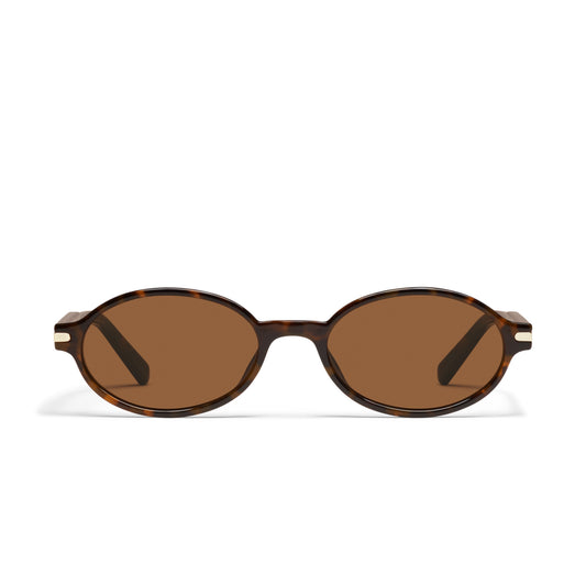 QUAY Nevermind Sunglasses - Dark Tort/Brown