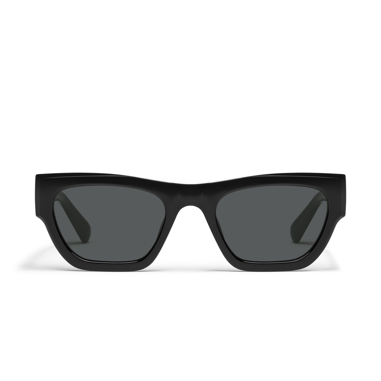 QUAY Nice Try Sunglasses - Black/Smoke