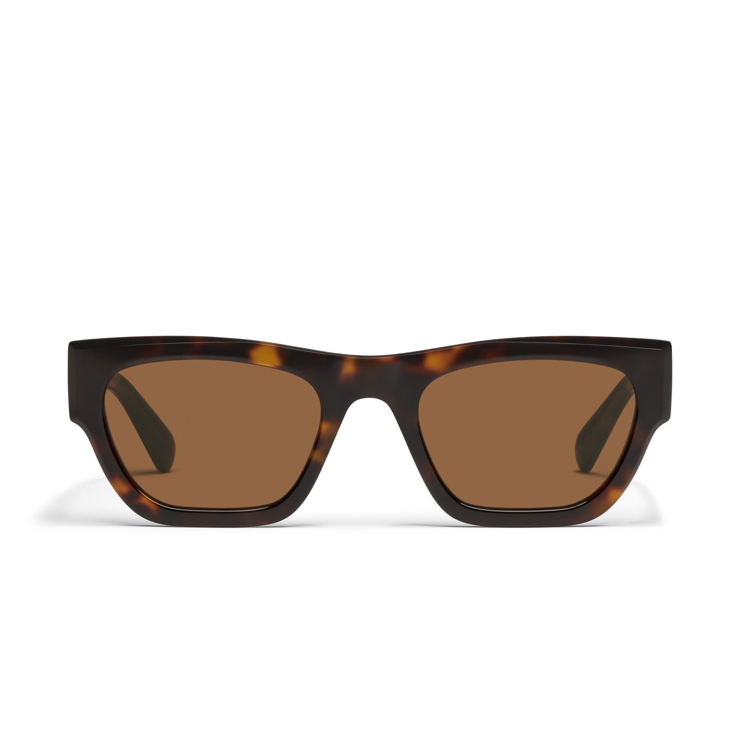 QUAY Nice Try Sunglasses - Dark Tort/Brown