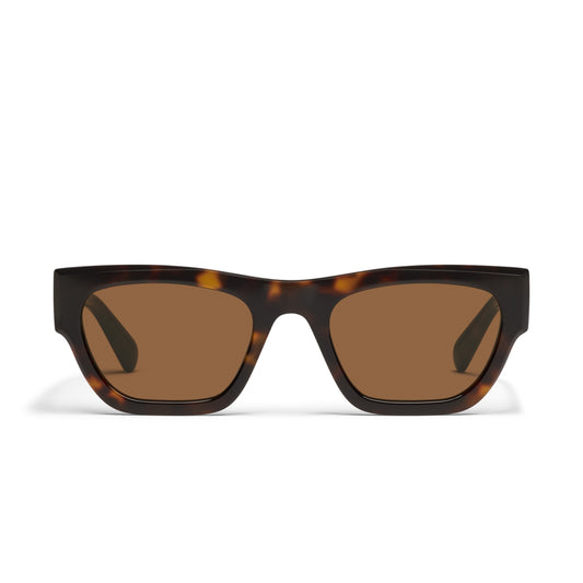 QUAY Nice Try Sunglasses - Dark Tort/Brown