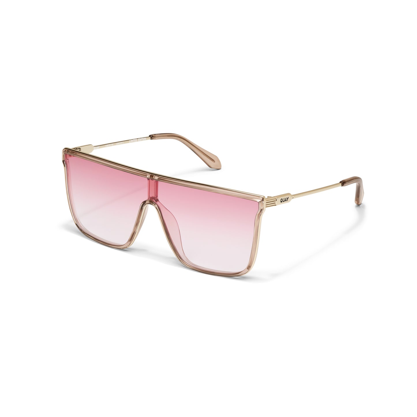 QUAY Nightfall Adorned Sunglasses - Doe/Light Peony (Limited Edition)