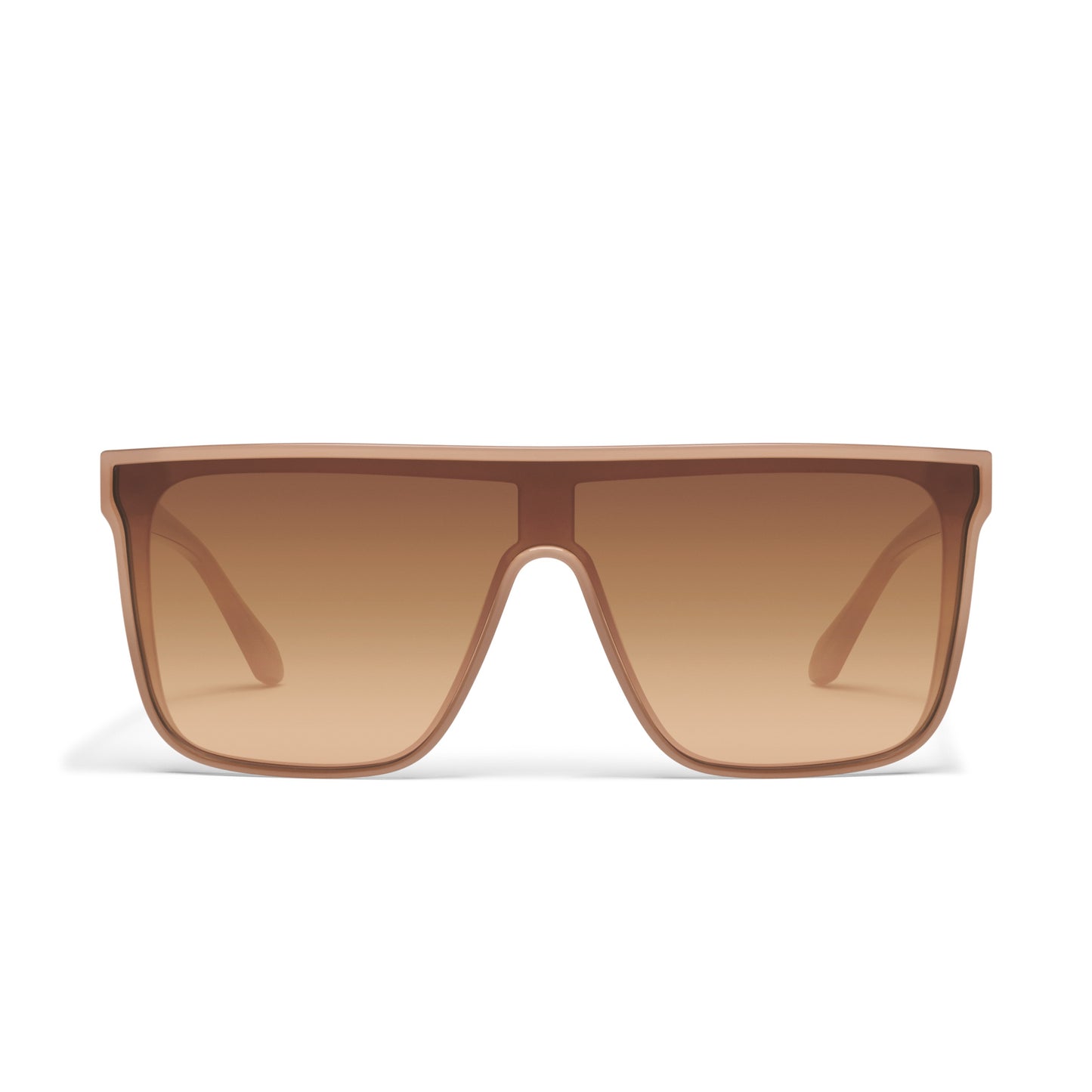QUAY Nightfall Medium Sunglasses - Camel/Tan Rose